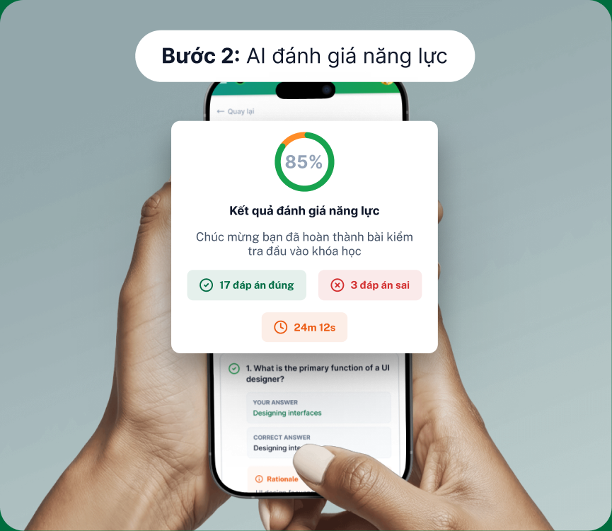 Nhờ AI đánh giá năng lực qua kết quả kiểm tra